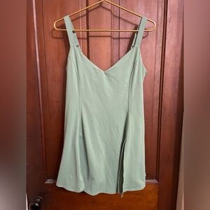 Logilates women's extra large sleeveless green athletic dress / romper